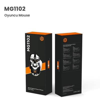 Lecoo MG1102 Kablolu RGB LED Aydınlatmalı 8200DPI 10 Makro Tuşlu Win Mac Uyumlu Gaming Mouse ve Mousepad Siyah - 9