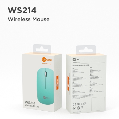 Lecoo WS214 Kablosuz 1200DPI 3 Tuşlu Sessiz, Sağ ve Sol Elle Kullanıma Uygun Optik Mouse Turkuaz - 7