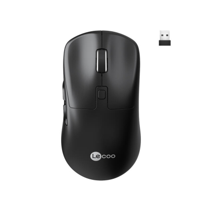 Lecoo WS216 Dual-Mode Bluetooth ve Kablosuz 2.4 GHz 1600DPI 7 Tuşlu Sessiz Optik Kablosuz Mouse Siyah - LeCoo
