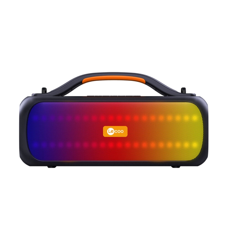 Lecoo DS155 30W Kablosuz Bluetooth 5.0 RGB Aydınlatmalı IPX5 Suya Dayanıklı TWS Stereo Taşınabilir Hoparlör Siyah - 1