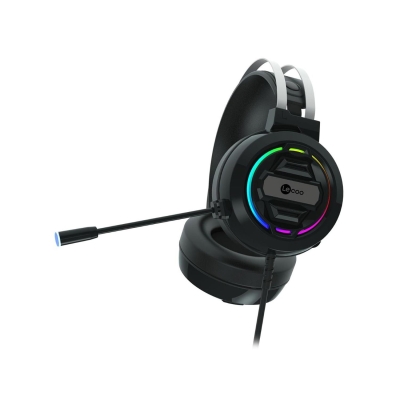Lecoo HT401 Kablolu USB 2.0 RGB LED Aydınlatmalı Mikrofonlu Kulak Üstü Gaming Kulaklık Siyah - 7