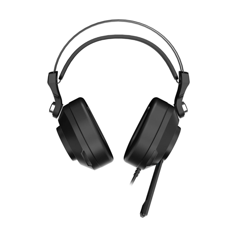 Lecoo HT405 3.5mm Jack+ USB Kulak Üstü RGB LED Aydınlatmalı Kablolu Gaming Kulaklık Siyah - 1