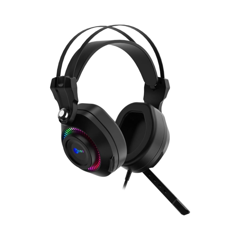 Lecoo HT405 3.5mm Jack+ USB Kulak Üstü RGB LED Aydınlatmalı Kablolu Gaming Kulaklık Siyah - 2