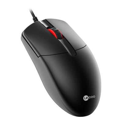 Lecoo MS103 USB Kablolu 1000DPI 3 Tuşlu PC, Mac, Dizüstü Bilgisayar ile Uyumlu Optik Mouse Siyah - 3