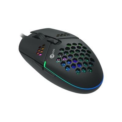 Lecoo MS105 Kablolu 3200DPI 6 Tuşlu RGB LED Aydınlatmalı Gaming Optik Mouse Siyah - 3