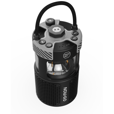 NowGo F1 20W Bluetoooth Hoparlör Taşınabilir Powerbank Kamp Feneri Siyah - 2