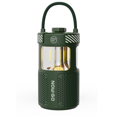 NowGo F1 20W Bluetoooth Hoparlör Taşınabilir Powerbank Kamp Feneri Yeşil - NowGo