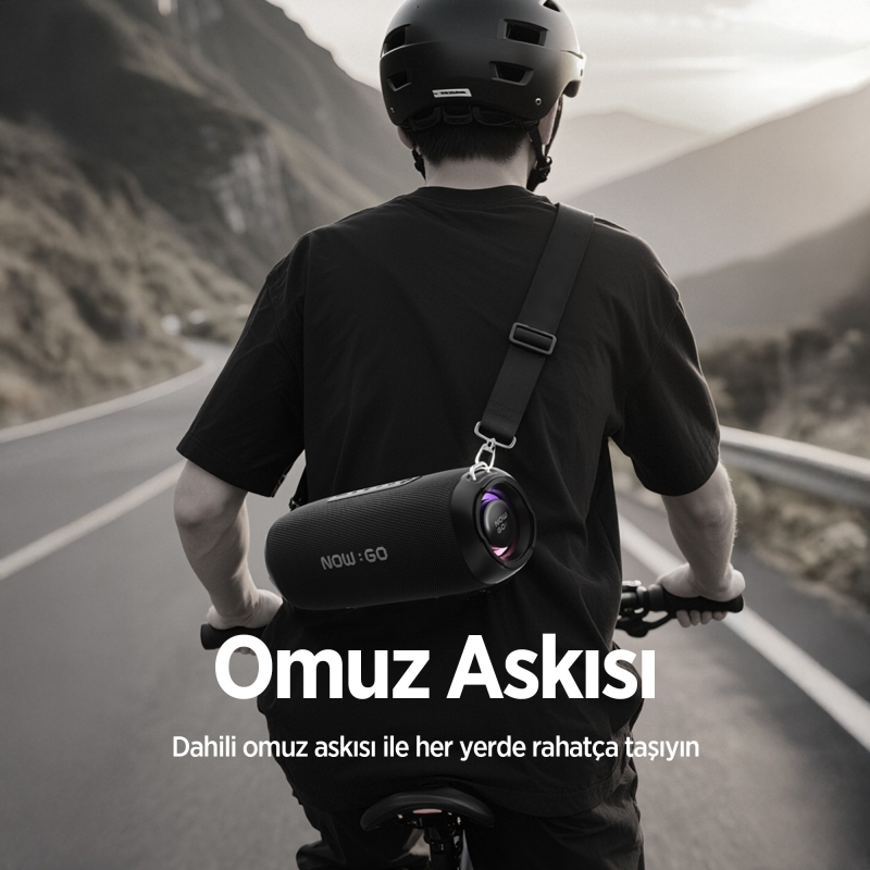 NowGo F8 40W RGB Speaker Su Geçirmez Taşınabilir Kablosuz Bluetooth Hoparlör Yeşil - 9