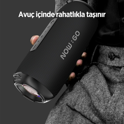 NowGo F8 40W RGB Speaker Su Geçirmez Taşınabilir Kablosuz Bluetooth Hoparlör Yeşil - 8