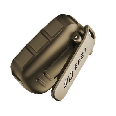 NowGo Lava Clip 5W Klipsli Su Geçirmez Taşınabilir Mini Bluetooth Hoparlör Kahverengi - 4