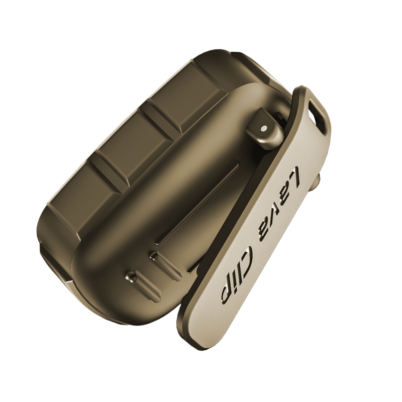 NowGo Lava Clip 5W Klipsli Su Geçirmez Taşınabilir Mini Bluetooth Hoparlör Kahverengi - 4