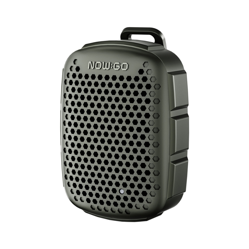 NowGo Lava Clip 5W Klipsli Su Geçirmez Taşınabilir Mini Bluetooth Hoparlör Yeşil - 1
