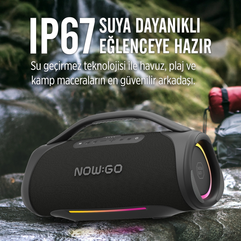 NowGo Storm 2 160W RGB Super Bass TWS Party Speaker Taşınabilir Kablosuz Bluetooth Hoparlör - 7