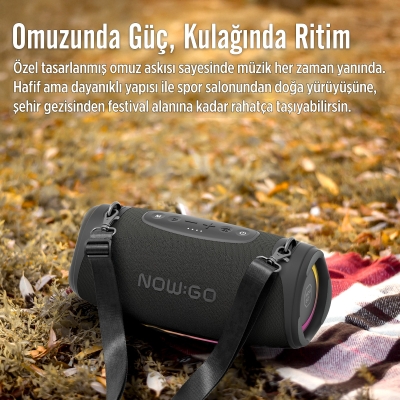 NowGo Storm Lite 80W RGB Super Bass TWS Party Speaker Taşınabilir Kablosuz Bluetooth Hoparlör - 8