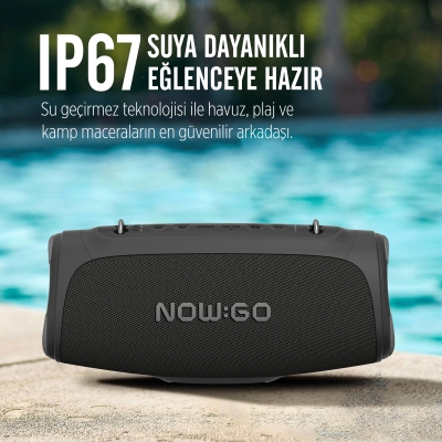 NowGo Storm S 60W RGB Super Bass TWS Party Speaker Taşınabilir Kablosuz Bluetooth Hoparlör - 6