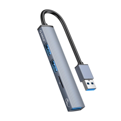Orico 3 Portlu USB 3.0 Çoklayıcı TF Micro SD Kart Okuyucu Hub Alüminyum - Orico