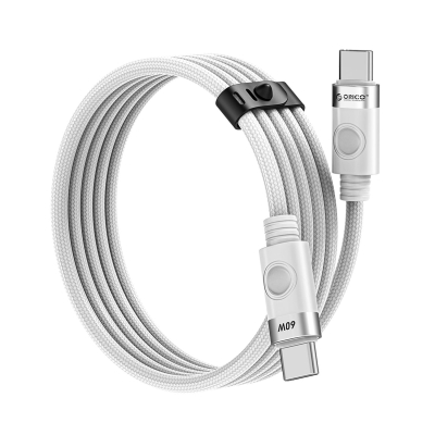 Orico 3A 60W PD Type-C to Type-C Hızlı Şarj ve Data Kablosu 1 Metre Beyaz - Orico