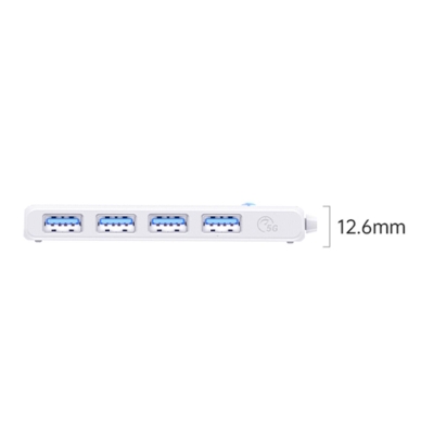 Orico 4 Portlu Type-C to USB 3.0 Yüksek hızlı 5Gbps HUB Çoklayıcı Beyaz - 4