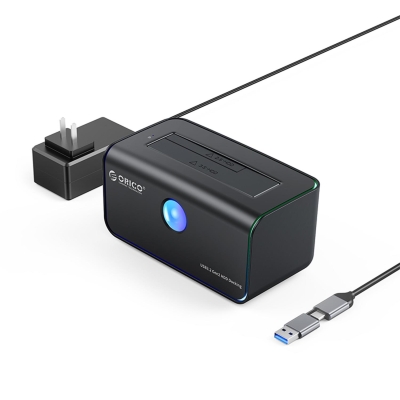 Orico Type-C 3.2 RGB 1Bay 2.5/3.5 inç SATA HDD SSD Dock Station - Orico