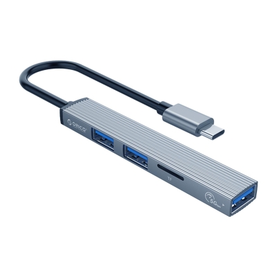 Orico Type-C to 3 Portlu USB 3.0 Çoklayıcı TF Micro SD Kart Okuyucu Hub - Orico