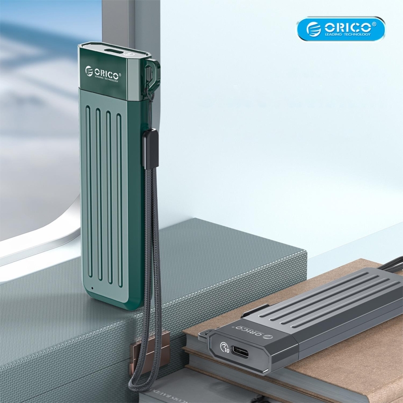 Orico USB 3.1 Gen2 Type-C 10Gbps M.2 NVMe SATA SSD Disk Kutusu Gri - 4