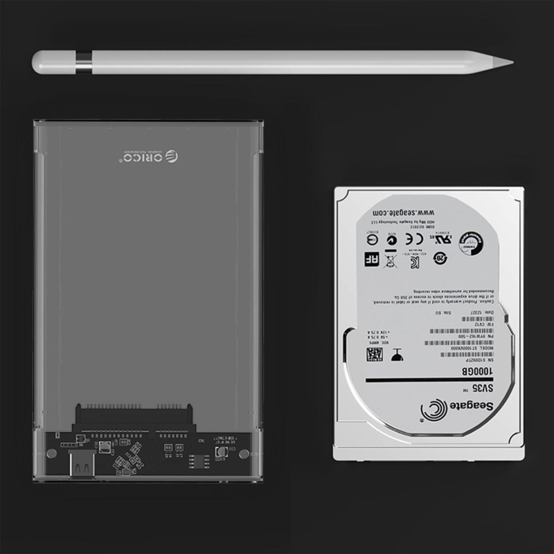 Orico USB 3.1 Gen2 Type-C 2.5” inch SATA SSD Hard Disk Kutusu Şeffaf - 4