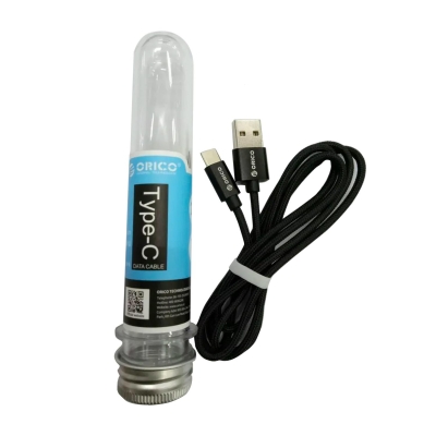 Orico USB to Type-C 2.4A Örgülü Data ve Şarj Kablosu 1 Metre Siyah - 3