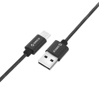 Orico USB to Type-C 2.4A Örgülü Data ve Şarj Kablosu 1 Metre Siyah - 5