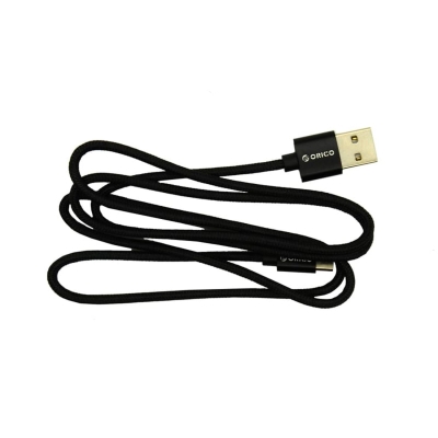 Orico USB to Type-C 2.4A Örgülü Data ve Şarj Kablosu 1 Metre Siyah - 2