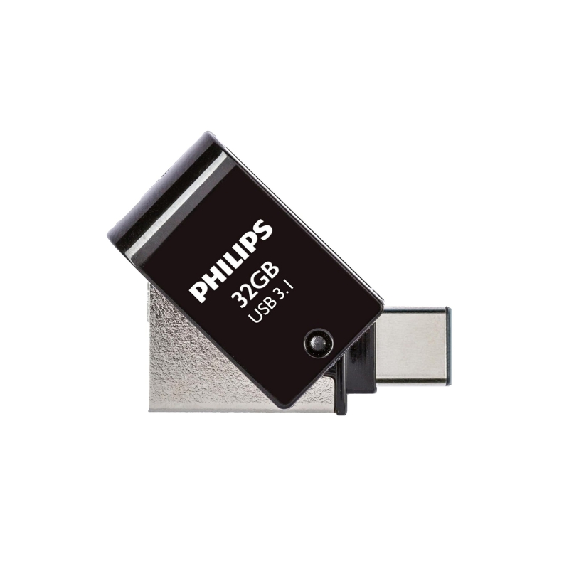 Philips 32GB OTG Dual Drive Type-C ve USB Flash Bellek - 1