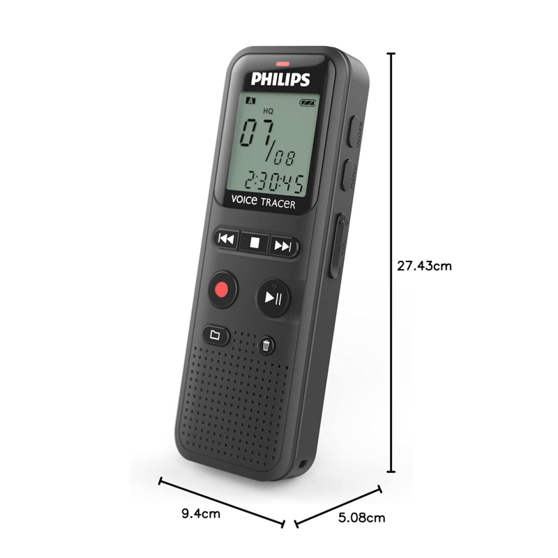 Philips DVT1160 VoiceTracer 8GB Taşınabilir Ses Kayıt Cihazı - 2