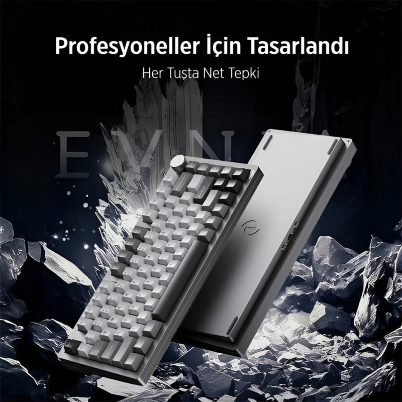 Philips Evnia SPK8618DTRH HotSwap Makrolu 3 Modlu Metal Gaming Oyuncu Klavyesi Gri - 2