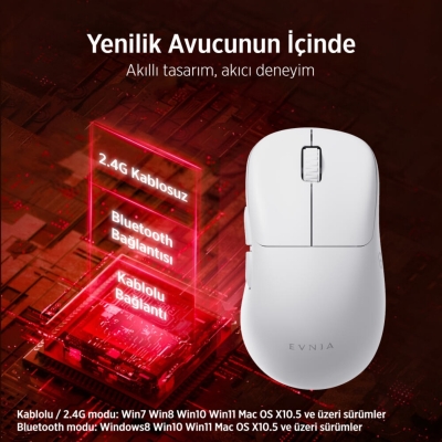 Philips Evnia SPK9418B Kablosuz 12000 DPI PAW3311 Sensörlü Gaming Oyuncu Mouse Siyah - 2