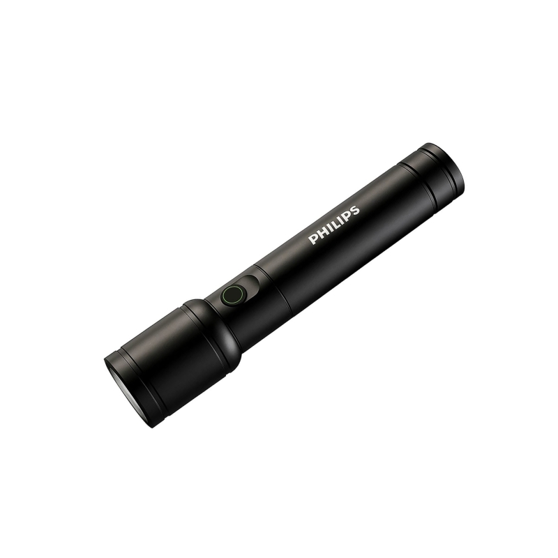Philips SFL2124 250 Lümen 5W Led El Feneri Teleskopik Zoom Sos Modlu Metal Gövdeli Şarj Edilebilir Uzun Menzilli Flashlight - 1