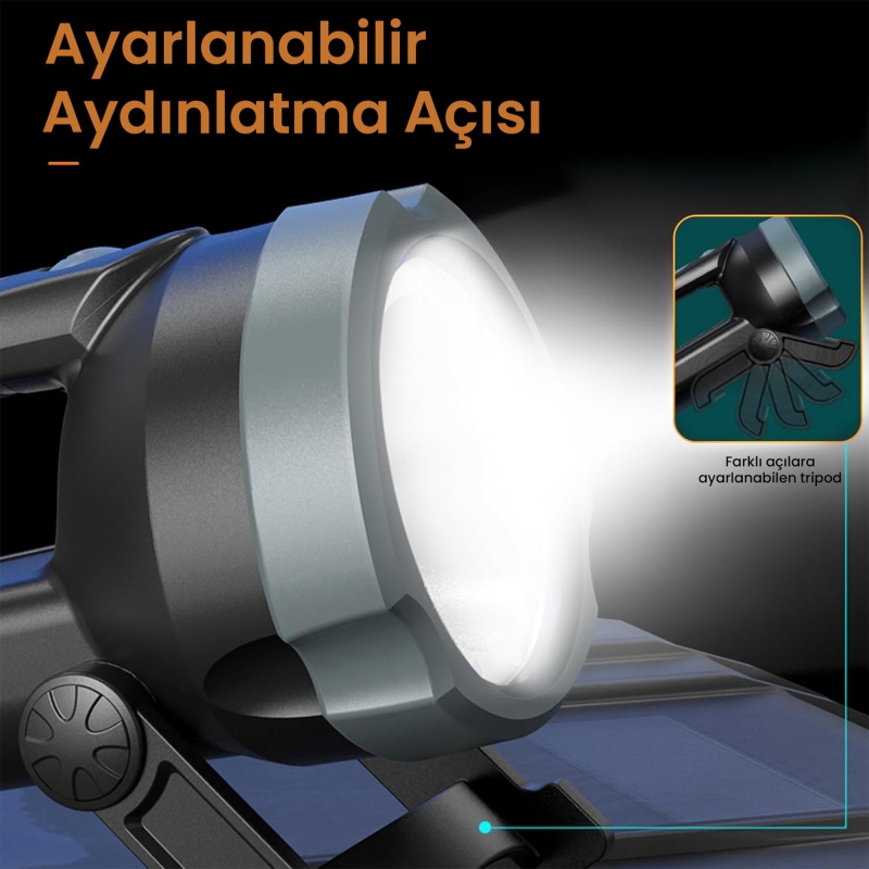 Philips SFL3101 800 Lümen IP54 Su Geçirmez 3000mAh Şarj Edilebilir LED El Feneri - 5