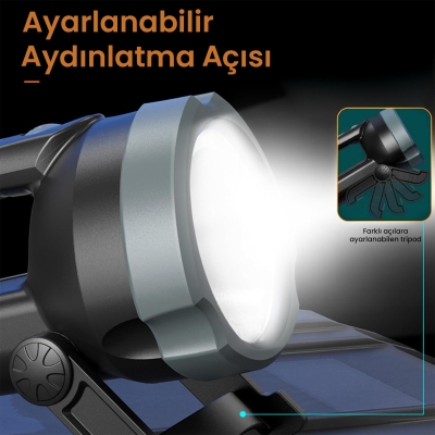 Philips SFL3101 800 Lümen IP54 Su Geçirmez 3000mAh Şarj Edilebilir LED El Feneri - 5