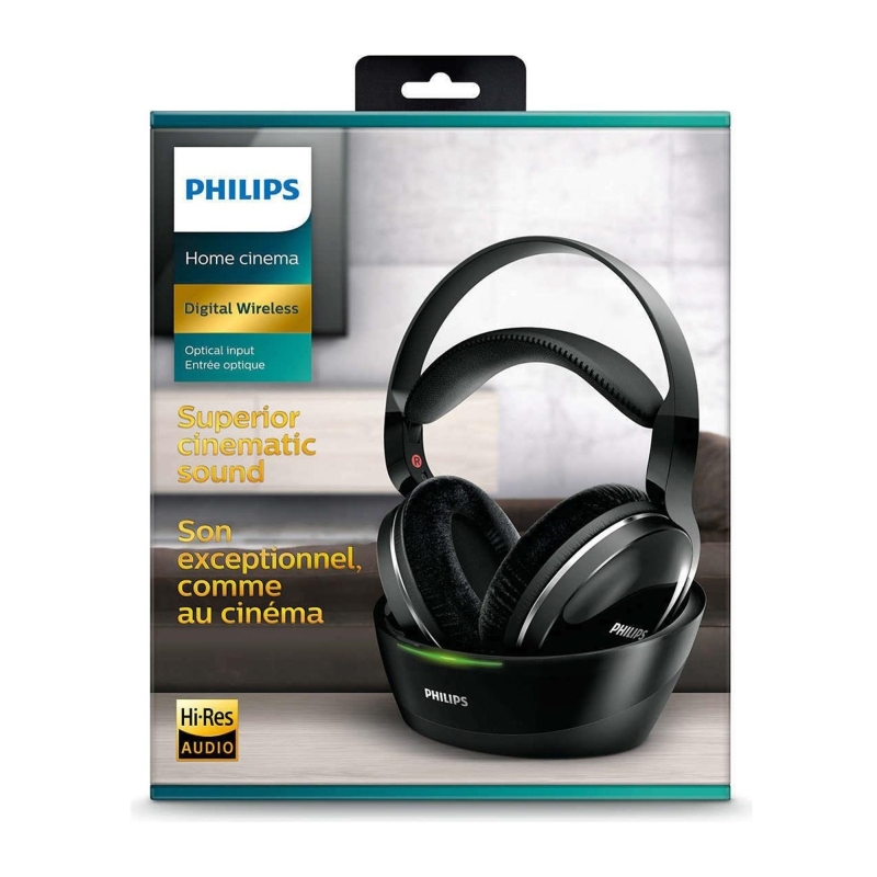 Philips SHD8850/27 Hi-Res Kablolu - Kablosuz Optik ve Jack Girişli Kafa Üstü Kulaklık - 5