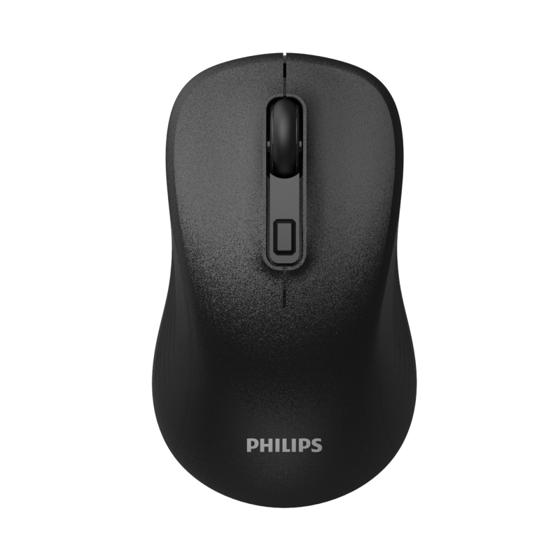 Philips SPK7538 Bluetooth 5.2 ve 2.4GHz 1600DPI Sessiz Optik Kablosuz Mouse Siyah - 1