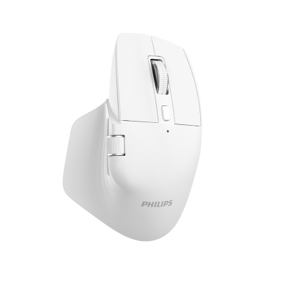 Philips SPK7858 Bluetooth 5.0 4000DPI Şarjlı Sessiz Hızlı Kaydırma Kablosuz Mouse Beyaz - 3
