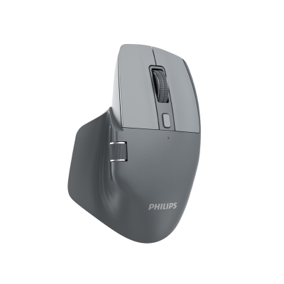 Philips SPK7858 Bluetooth 5.0 4000DPI Şarjlı Sessiz Hızlı Kaydırma Kablosuz Mouse Gri - 3