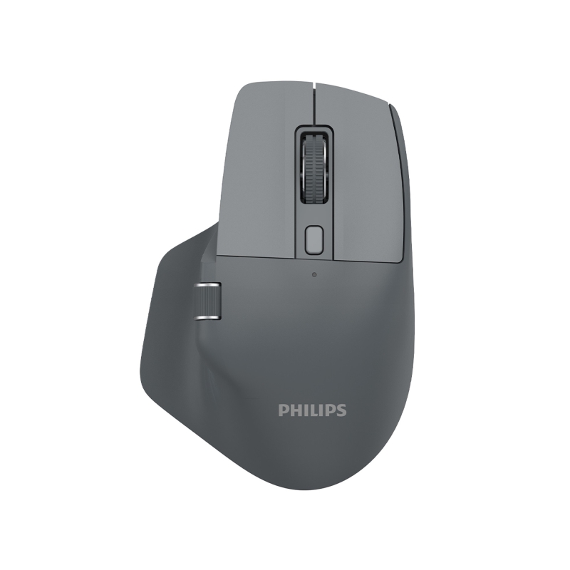 Philips SPK7858 Bluetooth 5.0 4000DPI Şarjlı Sessiz Hızlı Kaydırma Kablosuz Mouse Gri - 6