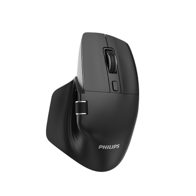 Philips SPK7858 Bluetooth 5.0 4000DPI Şarjlı Sessiz Hızlı Kaydırma Kablosuz Mouse Siyah - 4