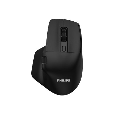 Philips SPK7858 Bluetooth 5.0 4000DPI Şarjlı Sessiz Hızlı Kaydırma Kablosuz Mouse Siyah - 6