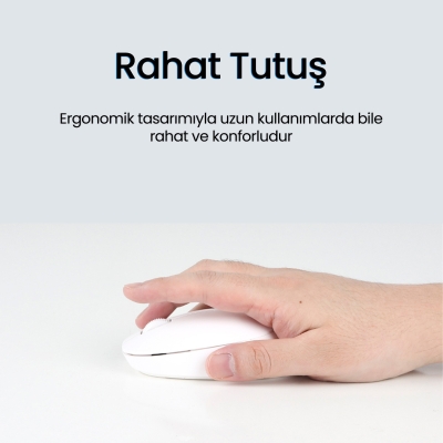 Philips SPT6407 Bluetooth 5.0 ve 2.4GHz Kablosuz Sessiz Türkçe Q Klavye Mouse Seti Siyah - 5