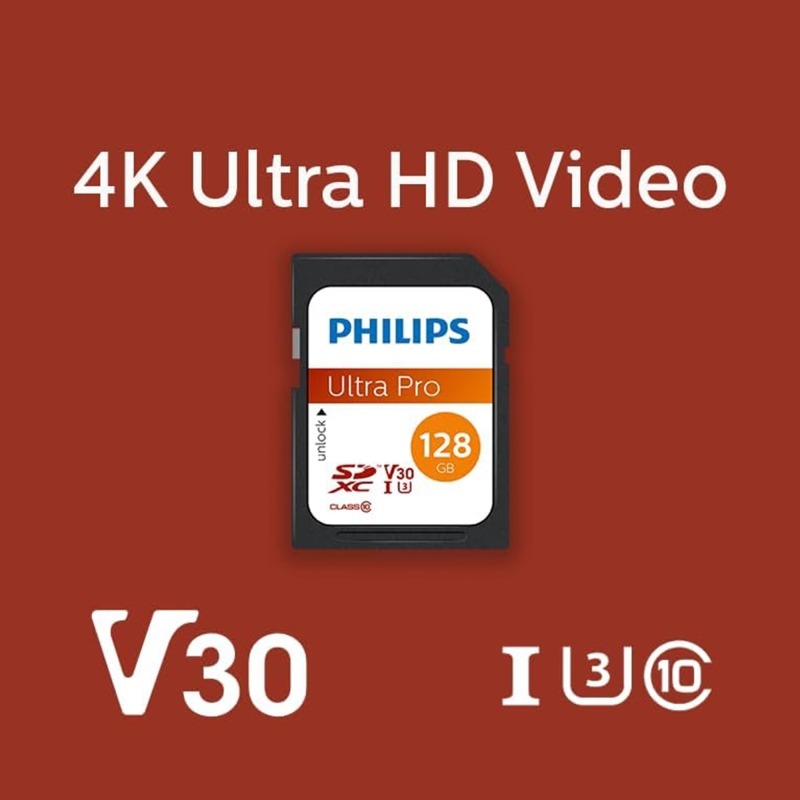 Philips Ultra Pro 128GB SDXC UHS-I U3 V30 Class10 Hafıza Kartı - 3
