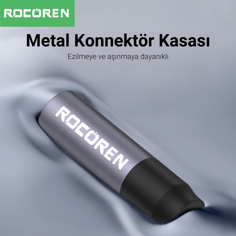 Rocoren 3.5mm Hi-Fi TRS AUX Ses Kablosu 50 CM - 3