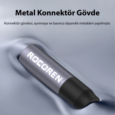 Rocoren 3.5mm Hi-Fi TRS AUX Ses Kablosu 5 Metre - 4