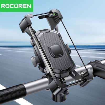 Rocoren 360° Ayarlanabilir Gidon Bağlantılı Bisiklet Motosiklet Telefon Tutucu - 6