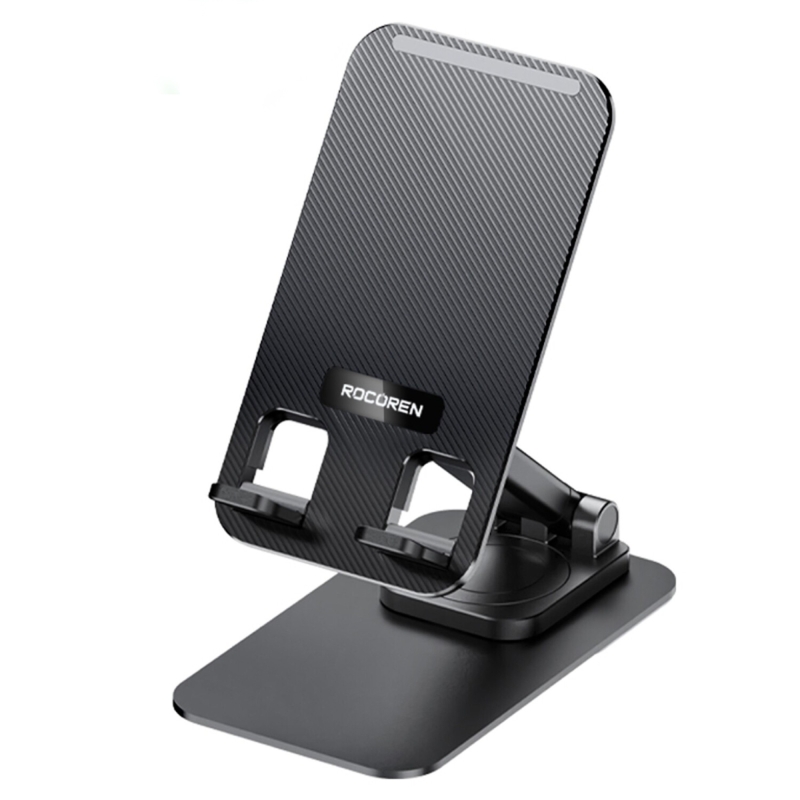 Rocoren 360° Dönebilen Katlanabilir Yükseklik ve Eğim Ayarlı Telefon Tutucu Stand - 1