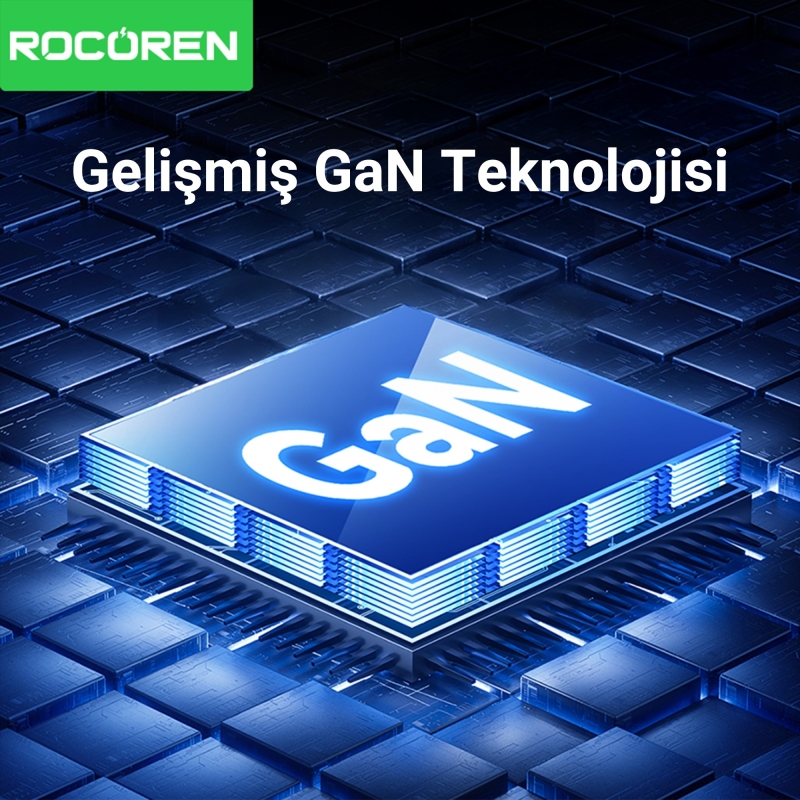 Rocoren 400W GaN 10 Portlu Type-C / USB-A Laptop Uyumlu Masaüstü Hızlı Şarj Aleti - 4